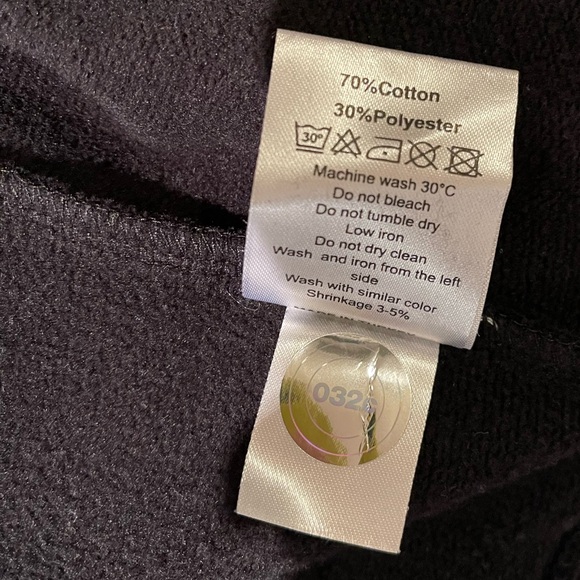 032c Unisex Black Embroidered Crewneck Sweatshirt - Picture 5 of 6